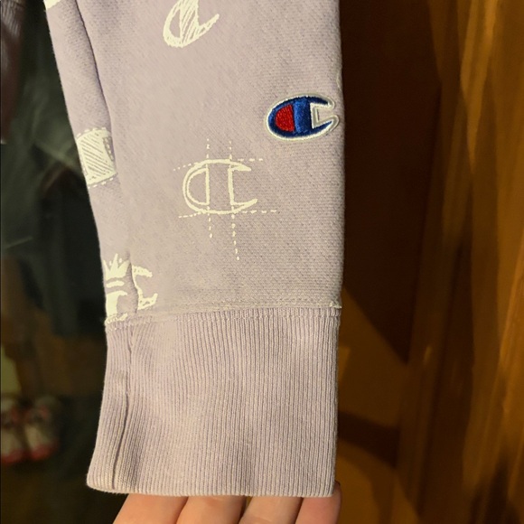 Champion Women's lilac sweatshirt (pls read the whole description) - Picture 4 of 5
